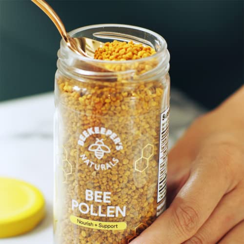 Beekeeper's Naturals Superfood - Natural Bee Pollen Granules, Rich in B Vitamins & Protein - 5.2oz