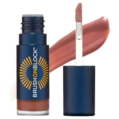 Brush On Block Lip Oil - SPF 30 Mineral Protection, Hydrating, Cruelty-Free, Fig - 0.15oz