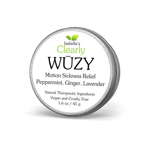 Clearly WŪZY Aromatherapy Rub - Natural Relief for Motion & Morning Sickness, Vegan - 2oz