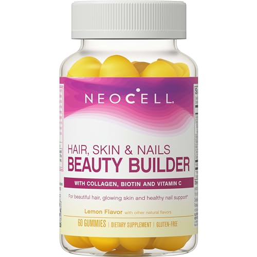 NeoCell Collagen Gummies - Supports Hair, Skin & Nails, Non-GMO, Lemon Flavor - 60 Count