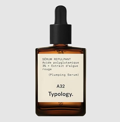 Typology A32 Plumping Serum - Hydrating Polyglutamic Acid, Red Seaweed Extract - 0.5 FL. OZ