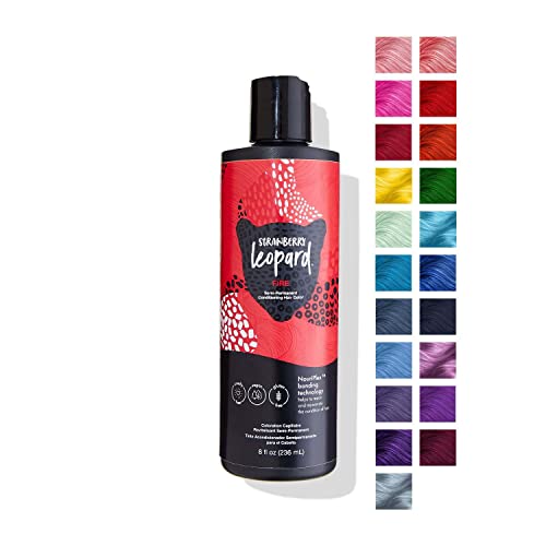 Strawberry Leopard Fire Hair Dye - Repairs & Rejuvenates, Vegan & Cruelty-Free - 8 Fl. Oz.