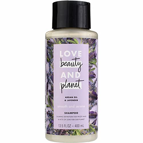 Love Beauty and Planet Argan Oil Shampoo - Frizz Control, Vegan & 93% Naturally Derived - 13.5oz