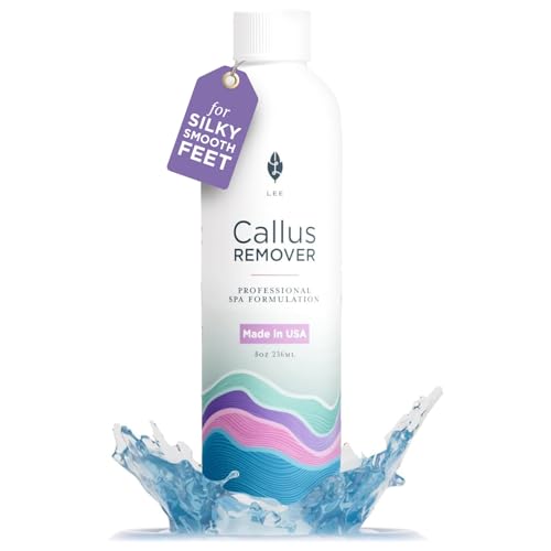 Lee Beauty Callus Remover Gel - Hydrates & Smooths Dry Skin, Cracked Heel Treatment - 8 Oz