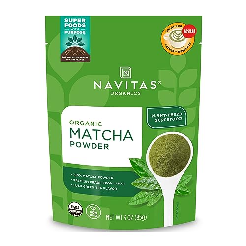 Navitas Organics Matcha Green Tea Powder - Promotes Relaxation & Reduces Inflammation - 3oz