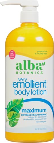 Alba Botanica Body Lotion - Maximum Moisture for Dry Skin, Plant-Based Ingredients - 32oz