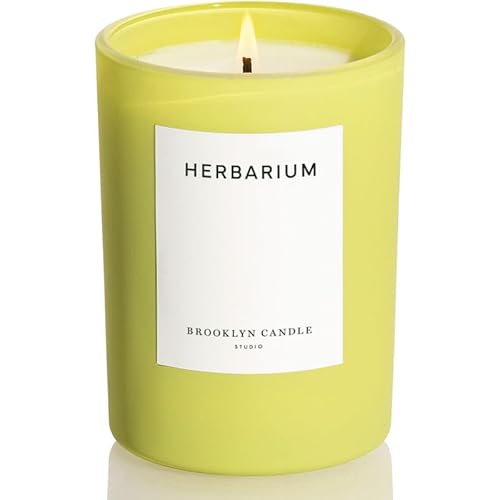 Brooklyn Candle Studio Herbarium Summer Candle - Vegan, 70-Hour Burn, Fresh Herbal Aroma - 10oz