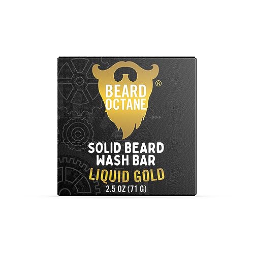 Beard Octane Beard Shampoo Bar - Moisturizes & Softens, PH-Balanced with Shea Butter - 2.5oz