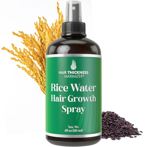 Hair Thickness Maximizer Rice Water Growth Spray - Strengthens, Moisturizes, Leave-In - Unscented