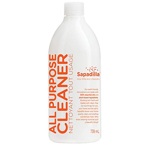 Sapadilla All Purpose Cleaner - Naturally Derived, Plant-Based, Grapefruit/Bergamot - 25.3oz