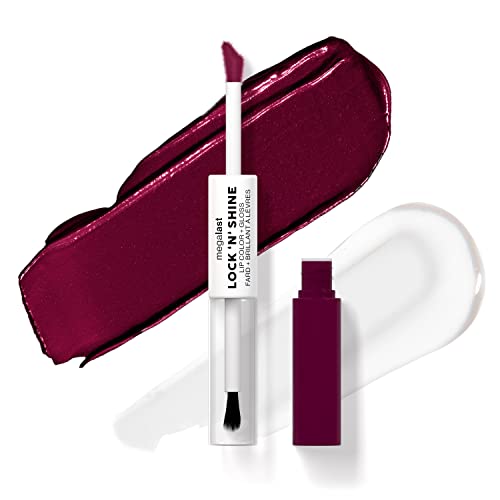 wet n wild Megalast Lock 'N' Shine Lip Color - Buildable Bold Color, Vitamin E & Gloss - 0.26oz