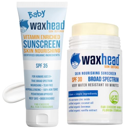 Waxhead Kids Sunscreen - Broad Spectrum Protection, Gentle Ingredients, Non-Greasy - 3oz