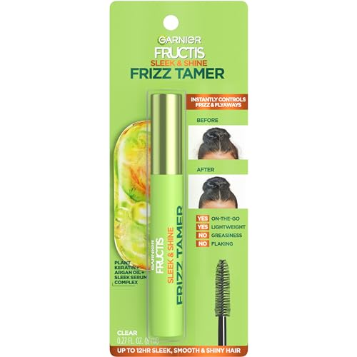 Garnier Fructis Hair Serum - Tames Frizz, Boosts Shine, Cruelty-Free - 0.28 Fl Oz Wand