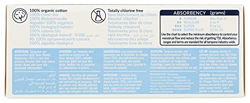 Natracare Organic Cotton Sanitary Napkins - Plastic Free, GOTS Certified, Vegan - 20 Count