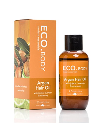 Eco. Natural Hair Oil - Adds Luster, Reduces Frizz, Certified Organic - 3.21 Fl Oz