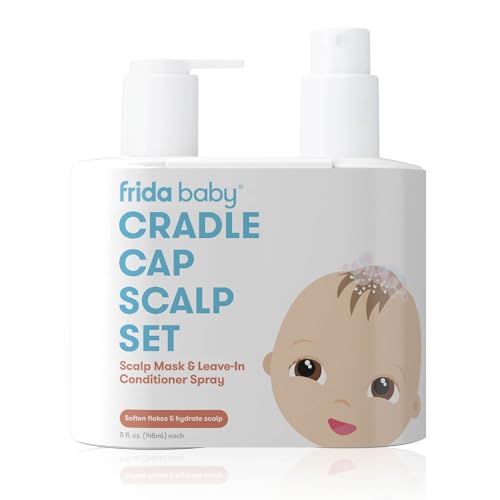 Frida Baby Cradle Cap Treatment - Soothes Scalp, Hydrates & Prevents Flakes - 3 Piece Kit