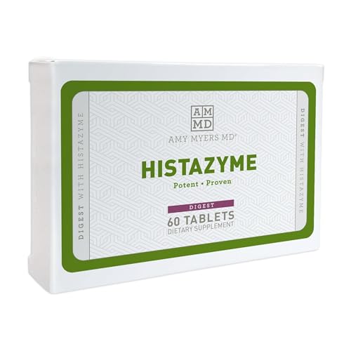 Amy Myers MD Histazyme - DAO Enzyme for Histamine Digestion, Non-GMO, Allergen-Friendly - 60 Tabs