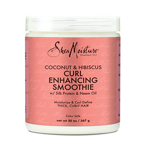 SheaMoisture Curl Enhancing Smoothie Hair Cream - Frizz Control, Softness & Shine - 20oz