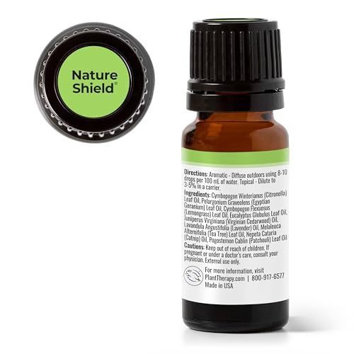 Plant Therapy Nature Shield Essential Oil Blend - Repels Outdoor Pests, 100% Pure - 10 mL