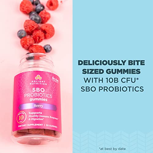 Ancient Nutrition Probiotic Gummies - 10 Billion CFUs for Digestive Health, Gluten Free - 60 Count