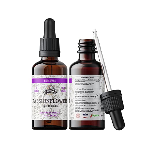 Florida Herbs Passionflower Tincture - Hormone-Free, Organic Extract, No Additives - 1oz