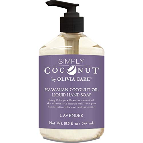 Olivia Care Liquid Hand Soap - Moisturizing, Germ-Fighting, Natural Lavender & Coconut - 18.5 oz