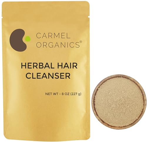 Carmel Organics Herbal Shampoo - 100% Natural, Nourishing Ayurvedic Blend - 8oz