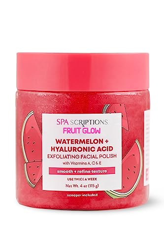 Spacriptions Exfoliator - Hydrating Watermelon & Hyaluronic Acid, Vitamins A, C & E - 4 Oz