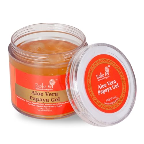 Rustic Art Moisturizer - Nourishing Papaya & Aloe Vera, Niacinamide for Radiant Skin - 100g