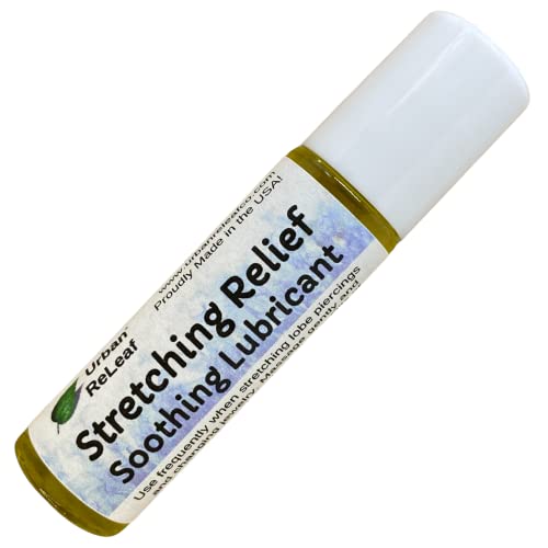 Urban ReLeaf Ear Lobe Stretching Relief - Cools Irritated Piercings, 100% Natural - 1.5oz