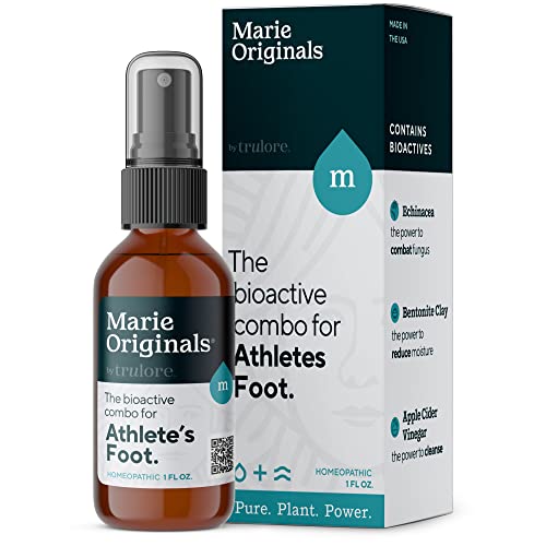 Marie Originals Athlete's Foot Spray - Natural Itch Relief & Odor Control, Apple Cider Vinegar - 4oz