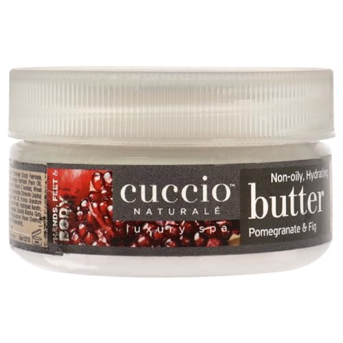 Cuccio Naturale Body Butter - Deep Hydration, Natural Ingredients, Pomegranate & Fig - 1.5 Oz