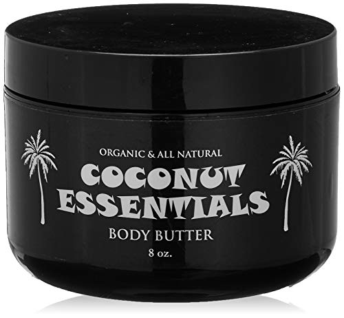 Coconut Essentials Body Butter - Nourishing Moisturizer with Coconut Oil & Vitamin E - 8 oz