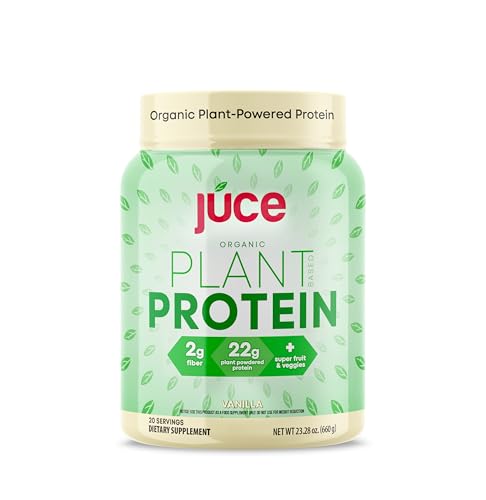 Júce Organic Plant-Based Protein Powder - 22g Protein, Antioxidant-Rich Ingredients - Vanilla