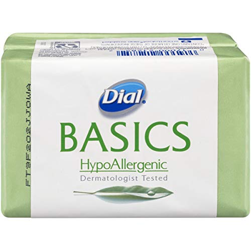 Dial Basics Hypoallergenic Bar Soap - Gentle Clean, Dermatologist Tested - 2 Count