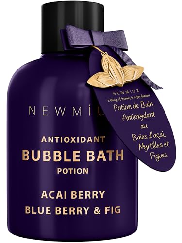 New Miuz Bubble Bath - Antioxidant Hydration, Relaxing Aromatherapy - Acai Berry & Fig, 16oz