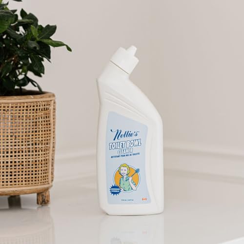 Nellie's Toilet Bowl Cleaner - Powerful Plant-Based Formula, Pet & Septic Safe - Lemongrass Scent