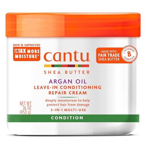 Cantu Leave-In Hair Conditioner - Moisturizes & Strengthens, Argan Oil - 16 oz