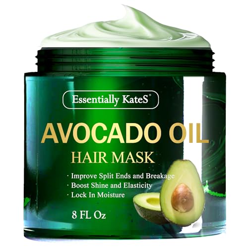 Essentially KateS Avocado Oil Hair Mask - Intensive Repair, Natural Ingredients - 8 Fl Oz