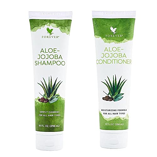 Forever Living Aloe-Jojoba Shampoo - Nourishing & Gentle, Vegan Formula, Tropical Fruit - Twin Pack