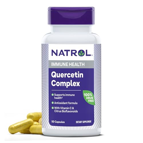 Natrol Quercetin Complex - Immune Support with Vitamin C & Bioflavonoids - 50 Capsules