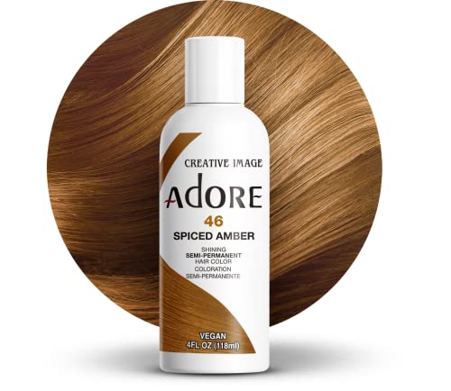 Adore Semi-Permanent Hair Dye - Rich Spiced Amber, Vegan & Cruelty-Free - 4 Fl Oz