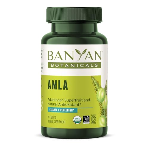 Banyan Botanicals Amla Tablets - Natural Vitamin C, Antioxidants, Supports Digestion - 90 Count