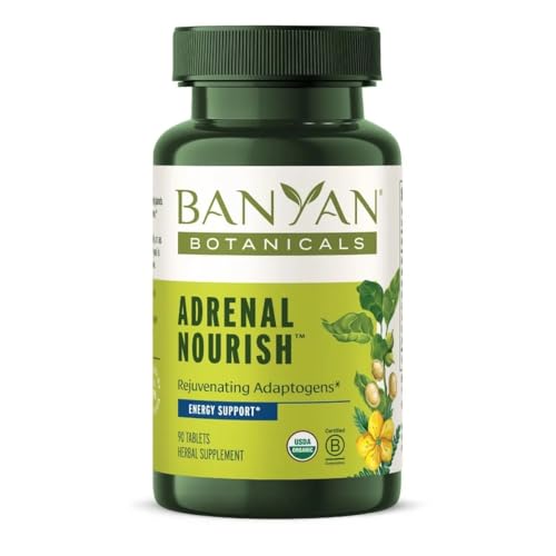 Banyan Botanicals Adrenal Nourish - Natural Energy Support with Organic Adaptogens - 90 Tablets