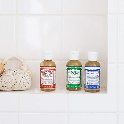 Dr. Bronner's Body Soap - Organic Oils for Multi-Purpose Use, Vegan, 2oz Travel Size