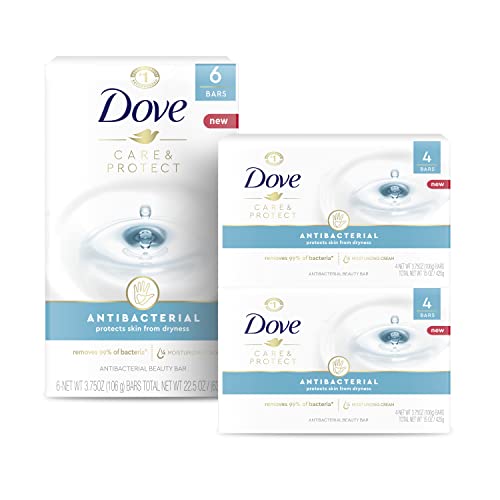 Dove Beauty Bar Set - Antibacterial Formula, 1/4 Moisturizing Cream, 14 Bars - 3.75 oz Each