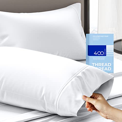 THREAD SPREAD 100% Cotton Pillowcases - Ultra Soft, Breathable, OEKO-TEX Certified - Set of 2