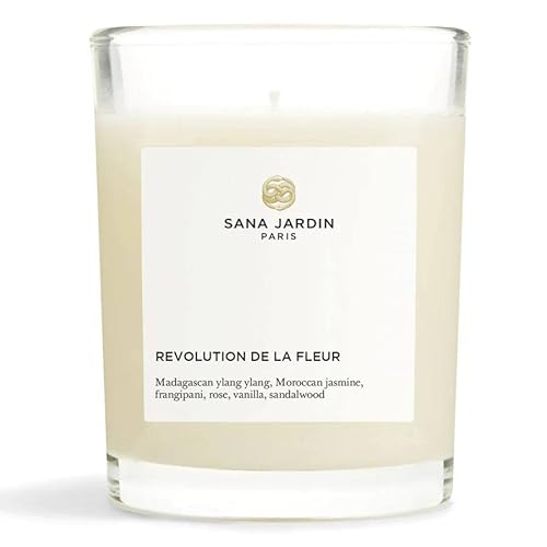 Sana Jardin Revolution de la Fleur Candle - Exotic Floral Fragrance, 100% Vegetable Wax - 190g