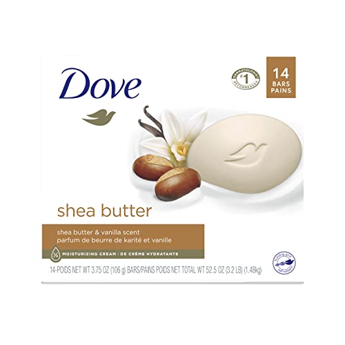 Dove Beauty Bar - Moisturizing Gentle Cleanser with Shea Butter, Dermatologist Recommended - 3.75oz