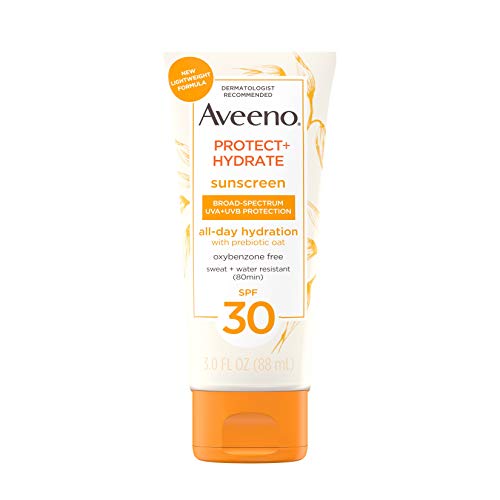 Aveeno Sunscreen Lotion - Broad Spectrum SPF 30, Moisturizing with Prebiotic Oat - 3oz